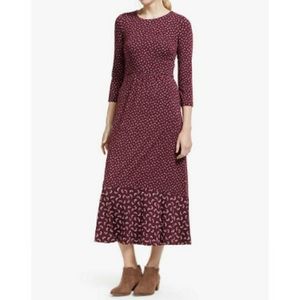 philippa hem detail midi dress